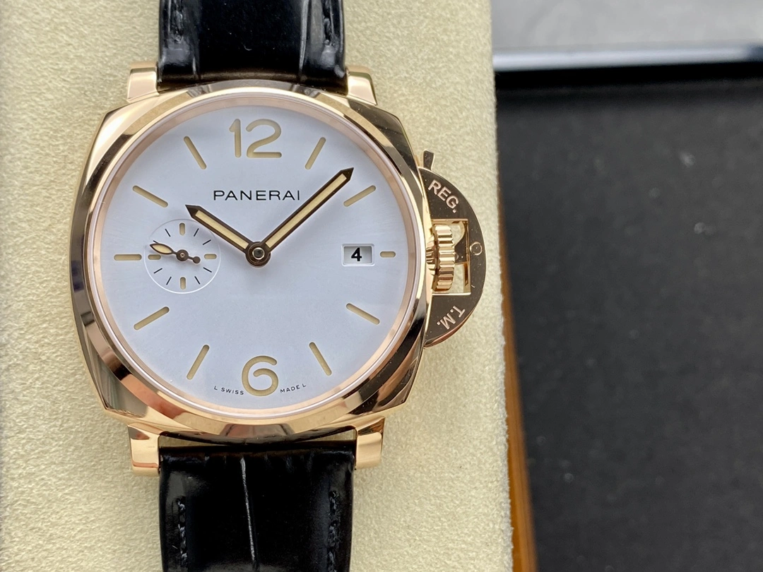 CBD Factory Panerai Luminor Due 42mm White Dial Rose Gold Plated Smooth Bezel (PAM01336) 1:1 Super Clone – DDP.900 Movement ZipUp 361